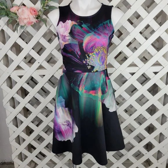 navy blue dress for baby girl Apt. 9 | Dresses | Apt 9 Watercolor Floral A Line Dress With Pockets Size  Small